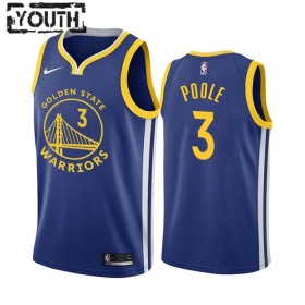 NBA Golden State Warriors Trikot Poole 3 Jordan Nike 2022-23 Icon Edition Royal Swingman - Kinder